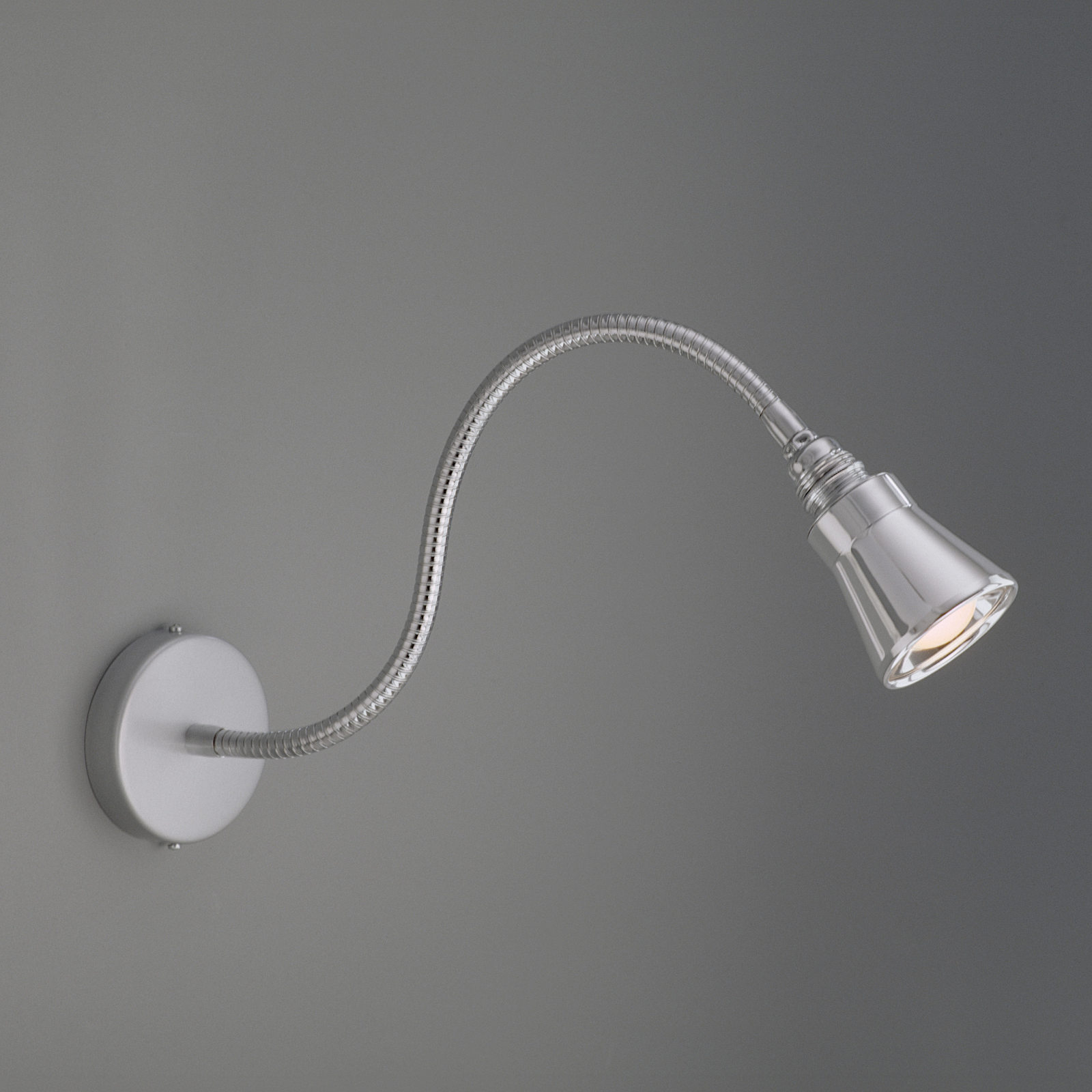 EINARM CHROME Wall Light With With Aluminium Conic Shade
