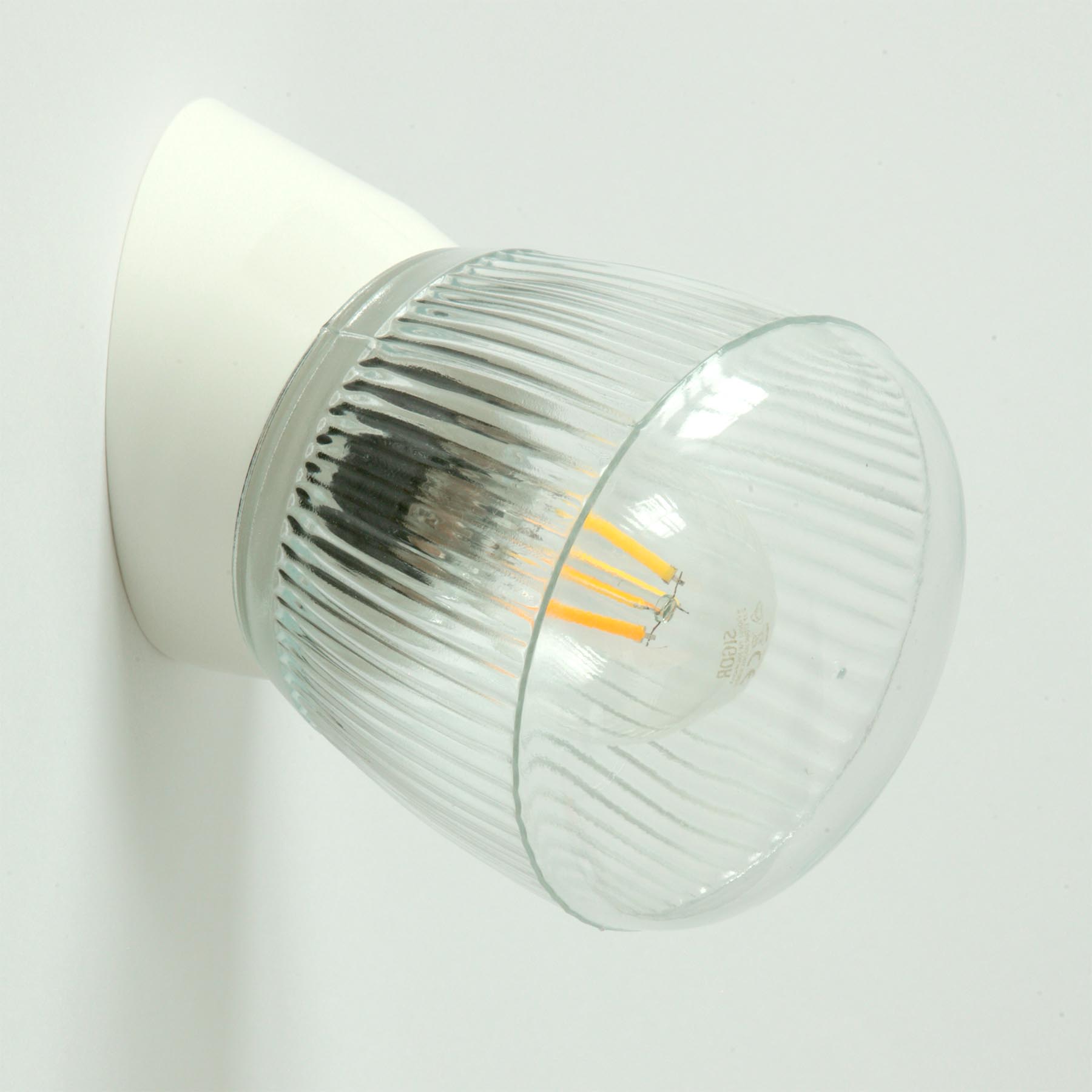 Bakelite Wall Lamp with Grooved Pressed Glass, Fig. 4