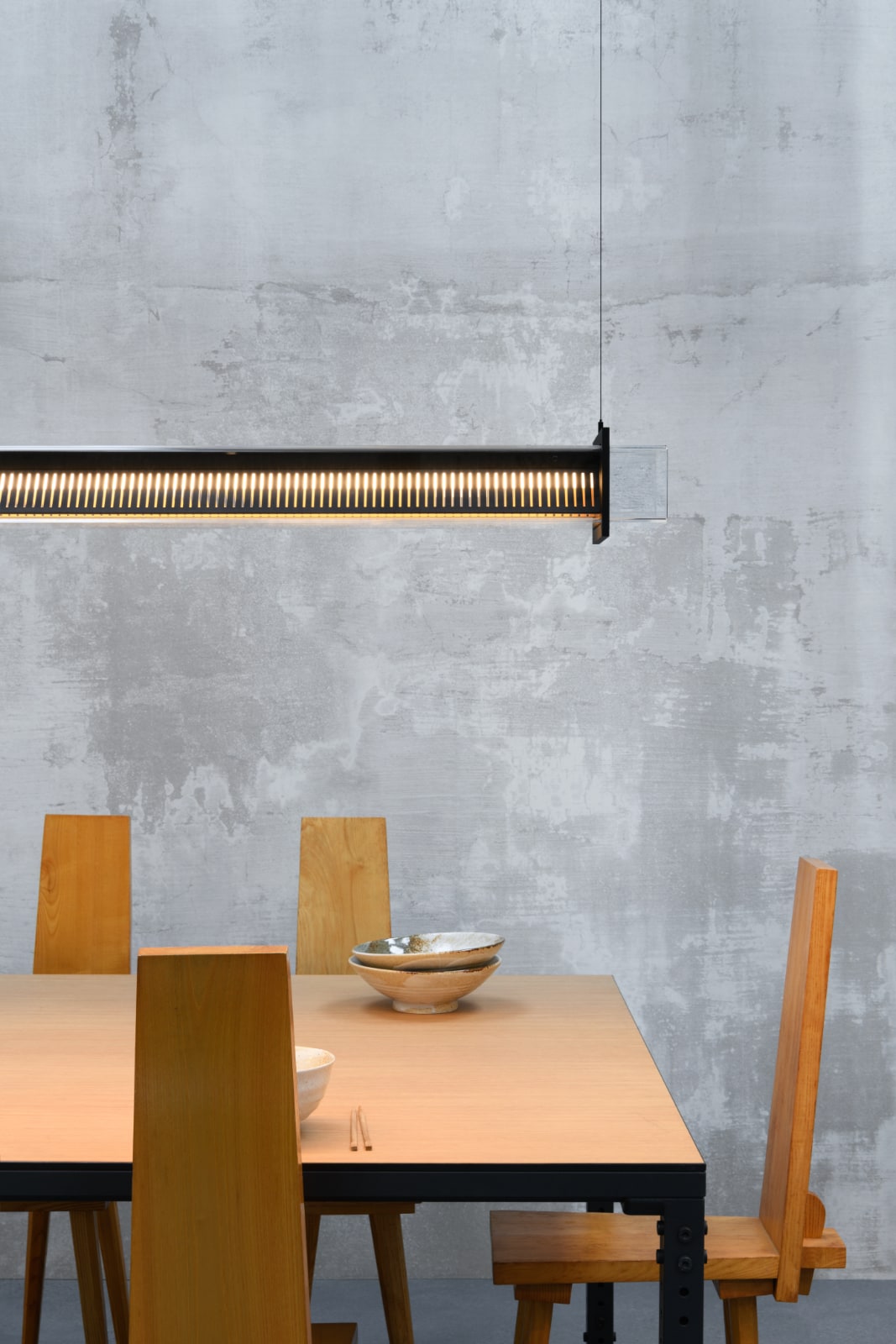 Tubular Pendant Light QUADRATUBE P1 with Perforated Cover, Fig. 8