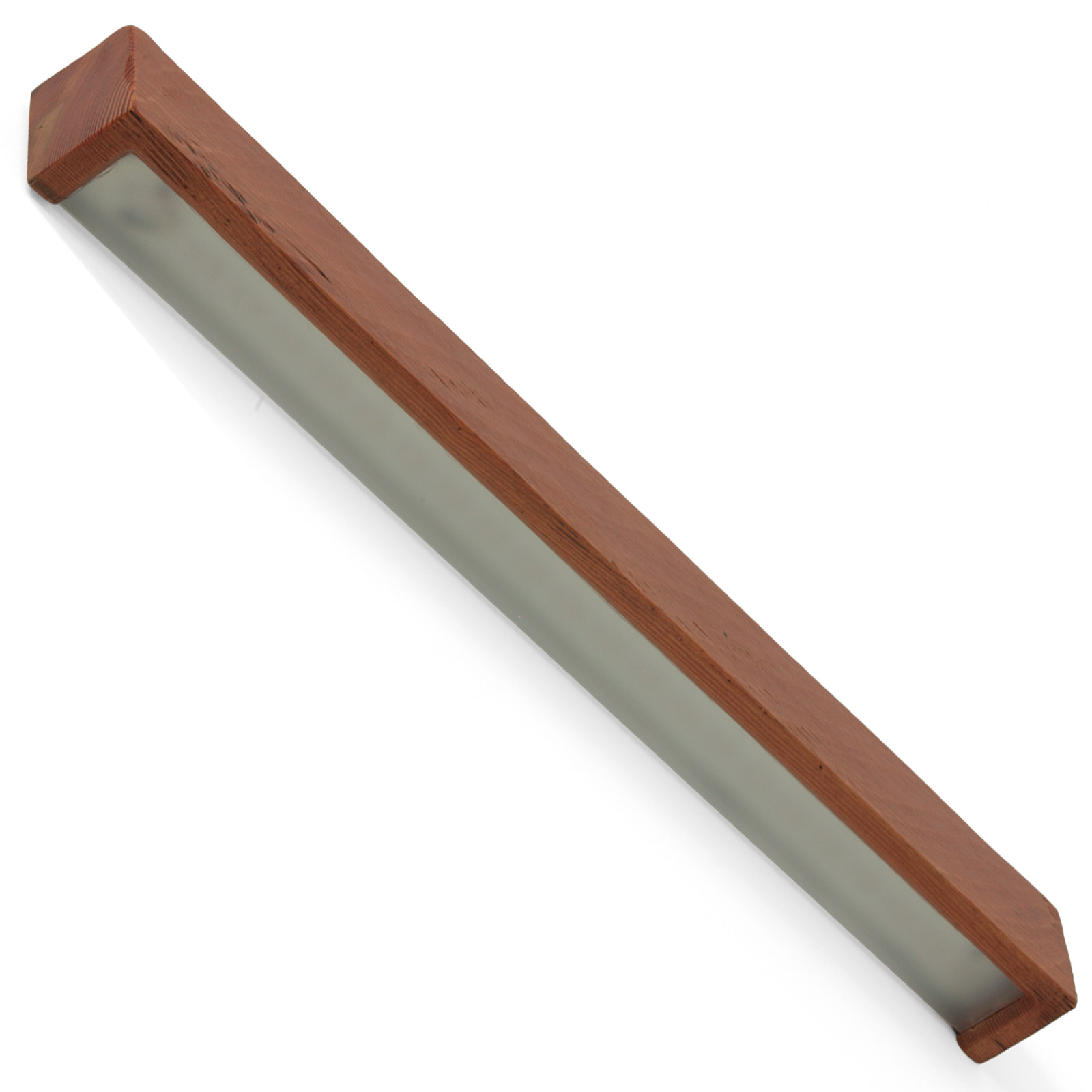 Up & Down-Wandleuchte aus Massivholz-Balken, 61 cm