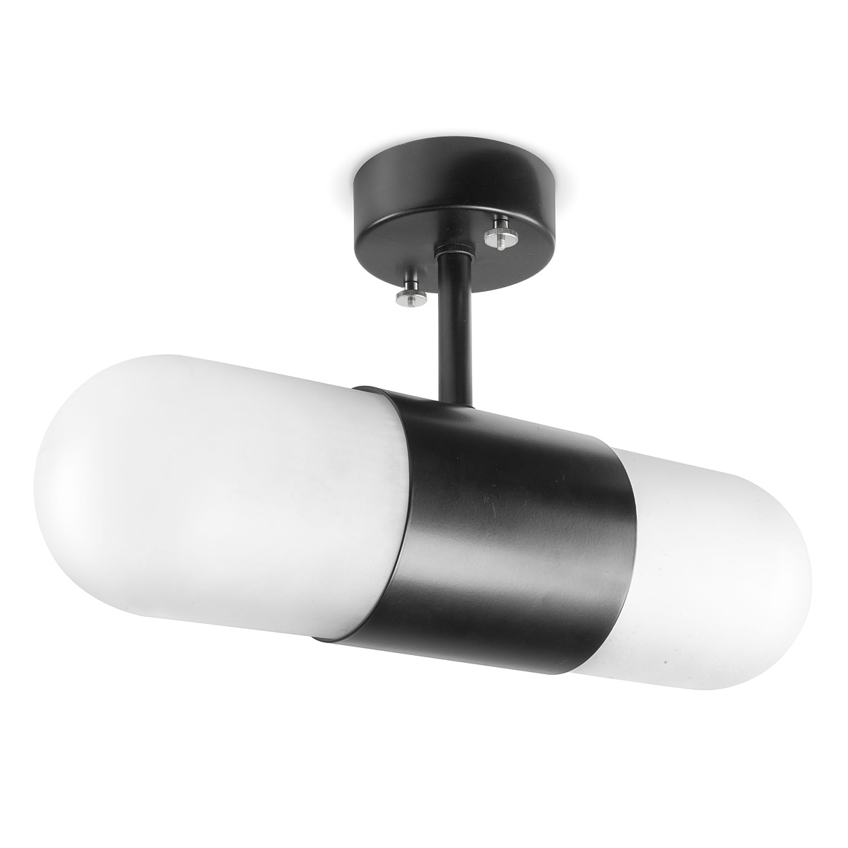 PILL Doppel-Deckenleuchte mit Zylinderglas