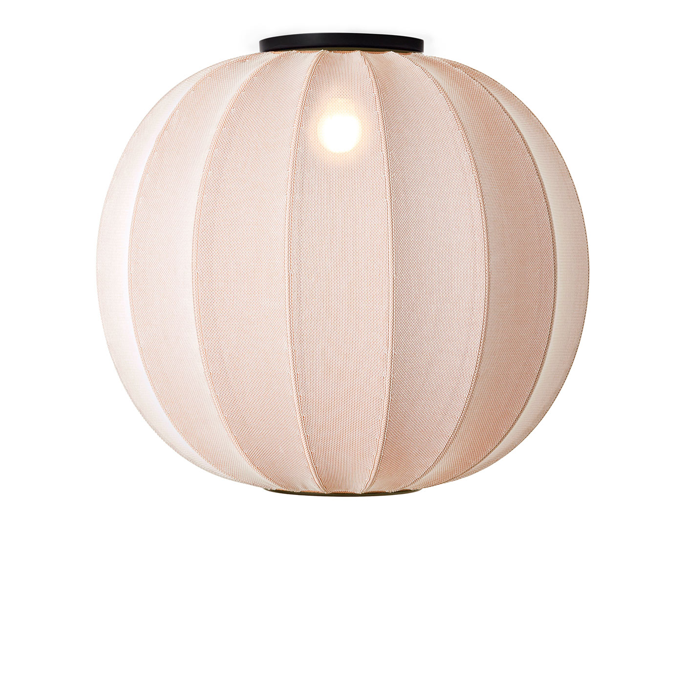 Große, stoffbespannte Kugel-Deckenleuchte im Lampion-Look, viele Farben, Ø 45–75 cm