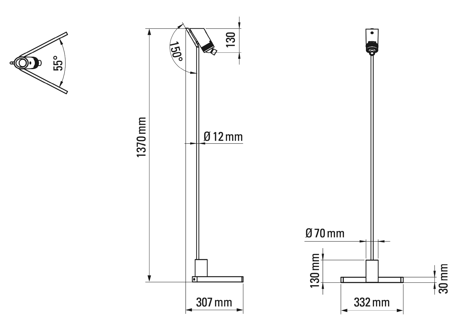 Functional Floor Lamp with Spotlight VISION FLOOR, Fig. 10