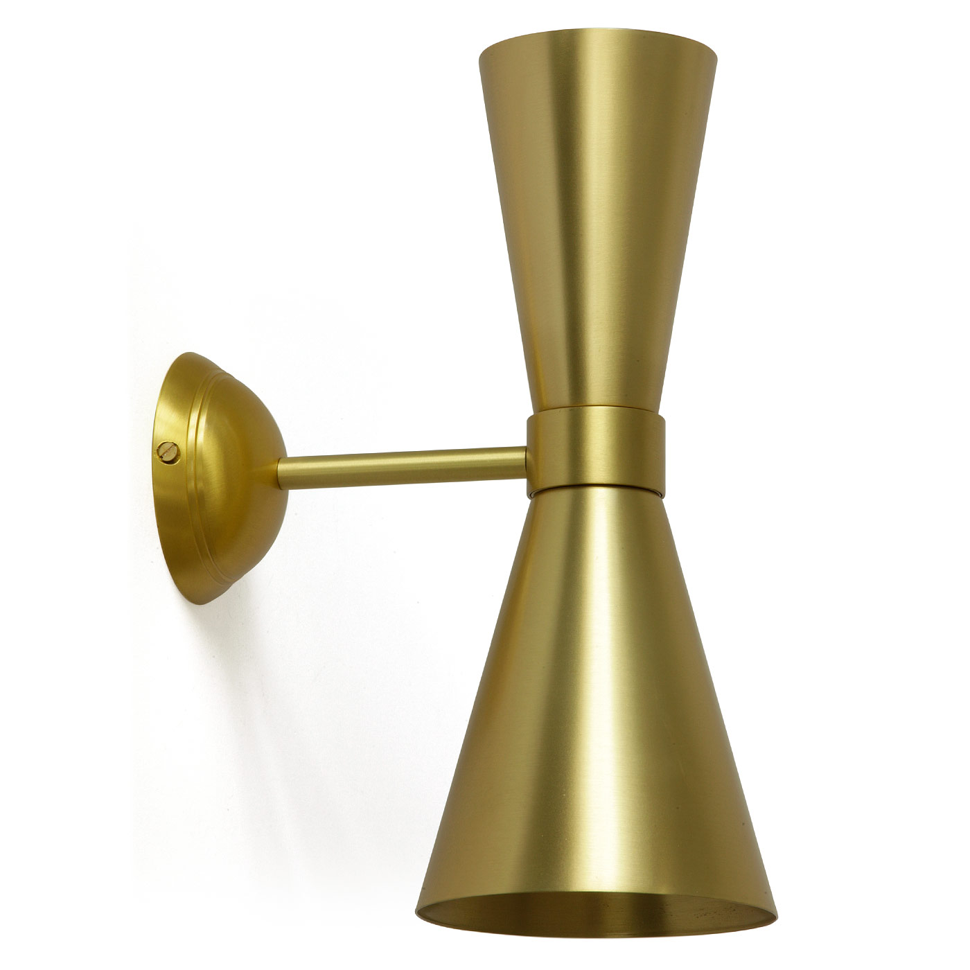 Up-Down-Strahler, Retro-Design handgefertigt aus Messing