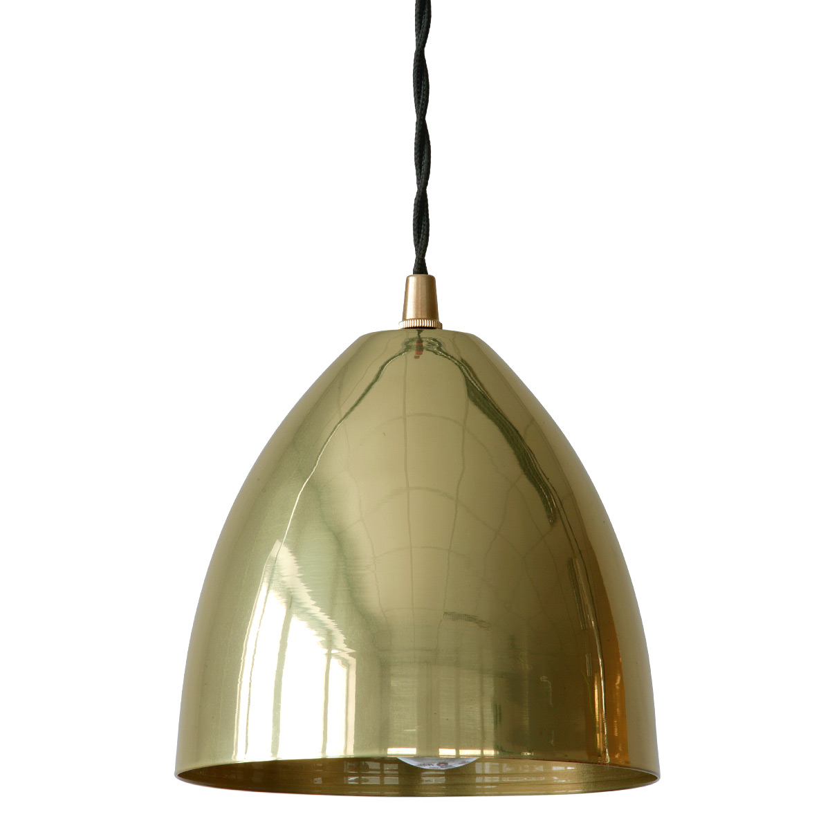 Elegante kleine Pendelleuchte aus Messing