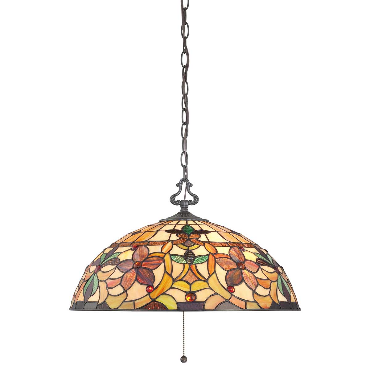 Tiffany-Hängeleuchte im klassischen Jugendstil, Ø 50 cm