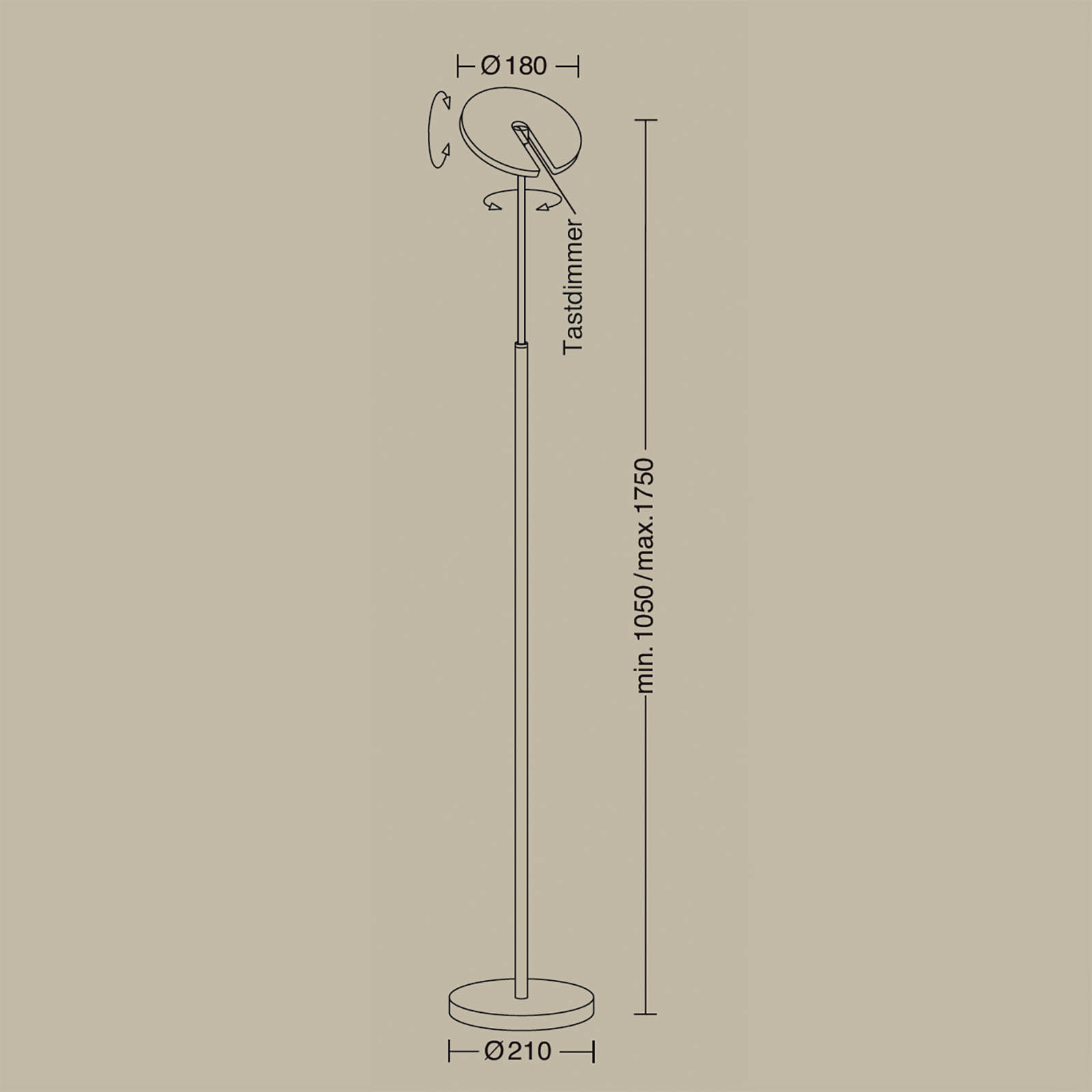 Floor Uplighter SUPERNOVA S/DTW with High-End LED, Fig. 14