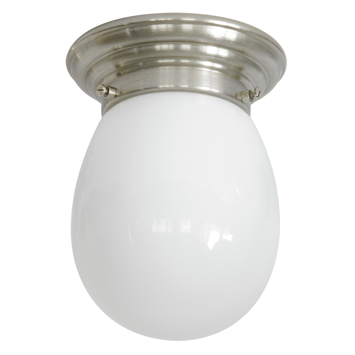 Kleine Deckenlampe mit Tropfen-Opalglas Ø 13 cm