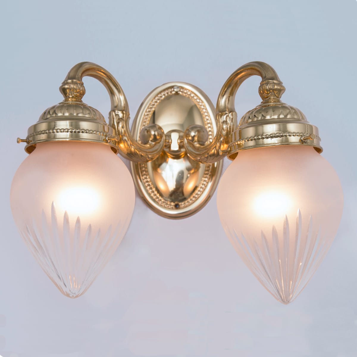 Decorative two-flame wall sconce RAAB WL II