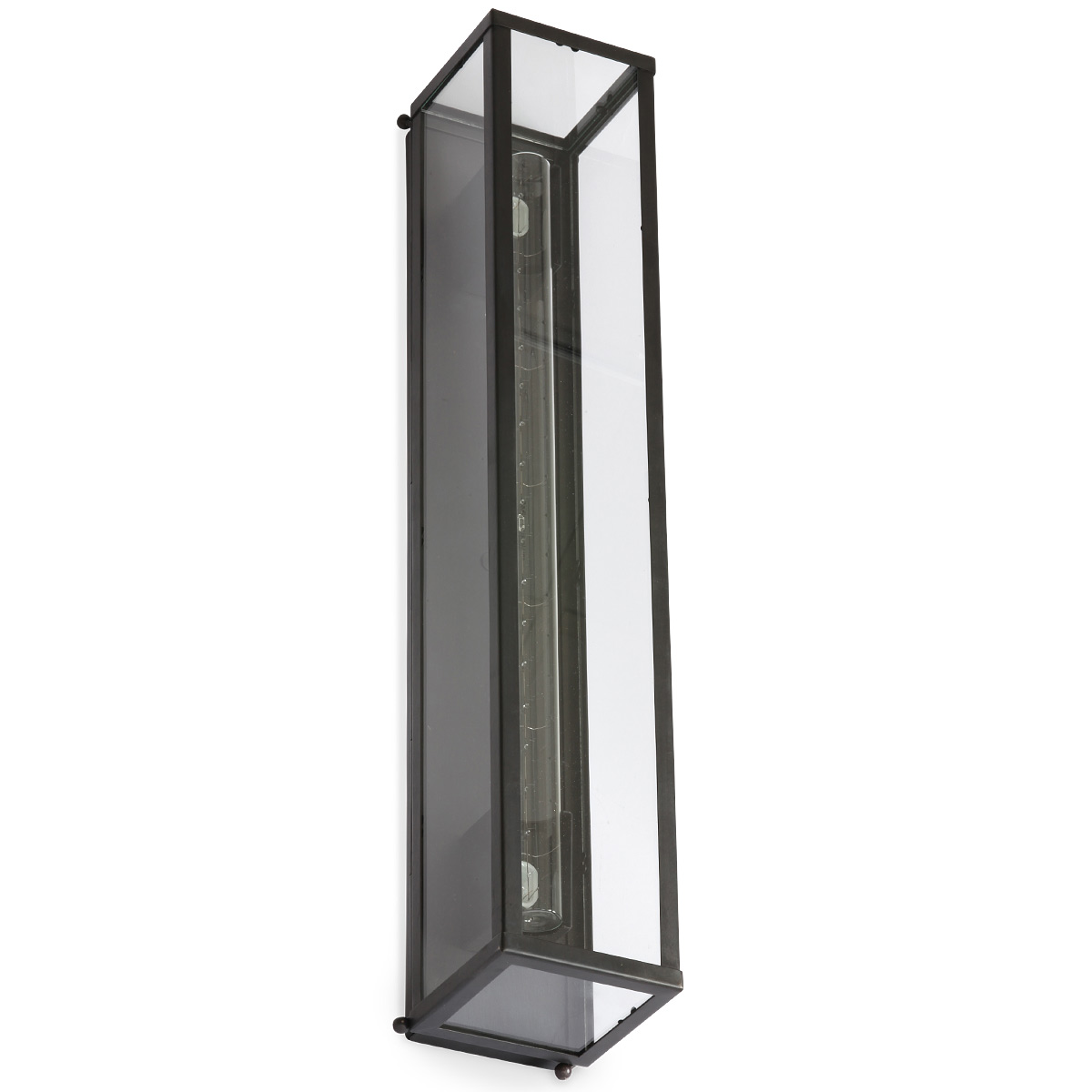 LINESTRA VITRINE: Schmale verglaste Kasten-Wandleuchte