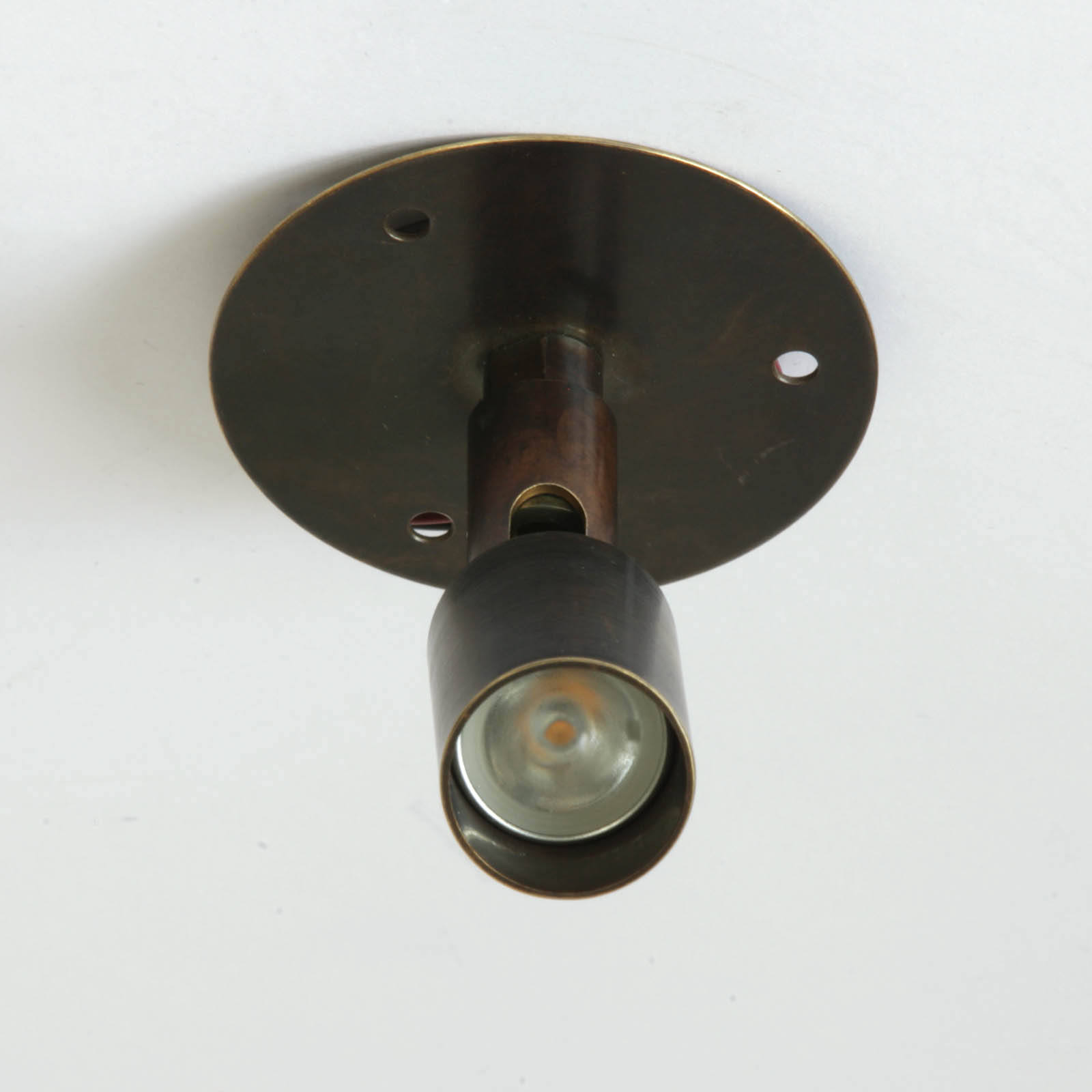 Zierlicher Deckenspot aus Messing 4 cm, Bild 4
