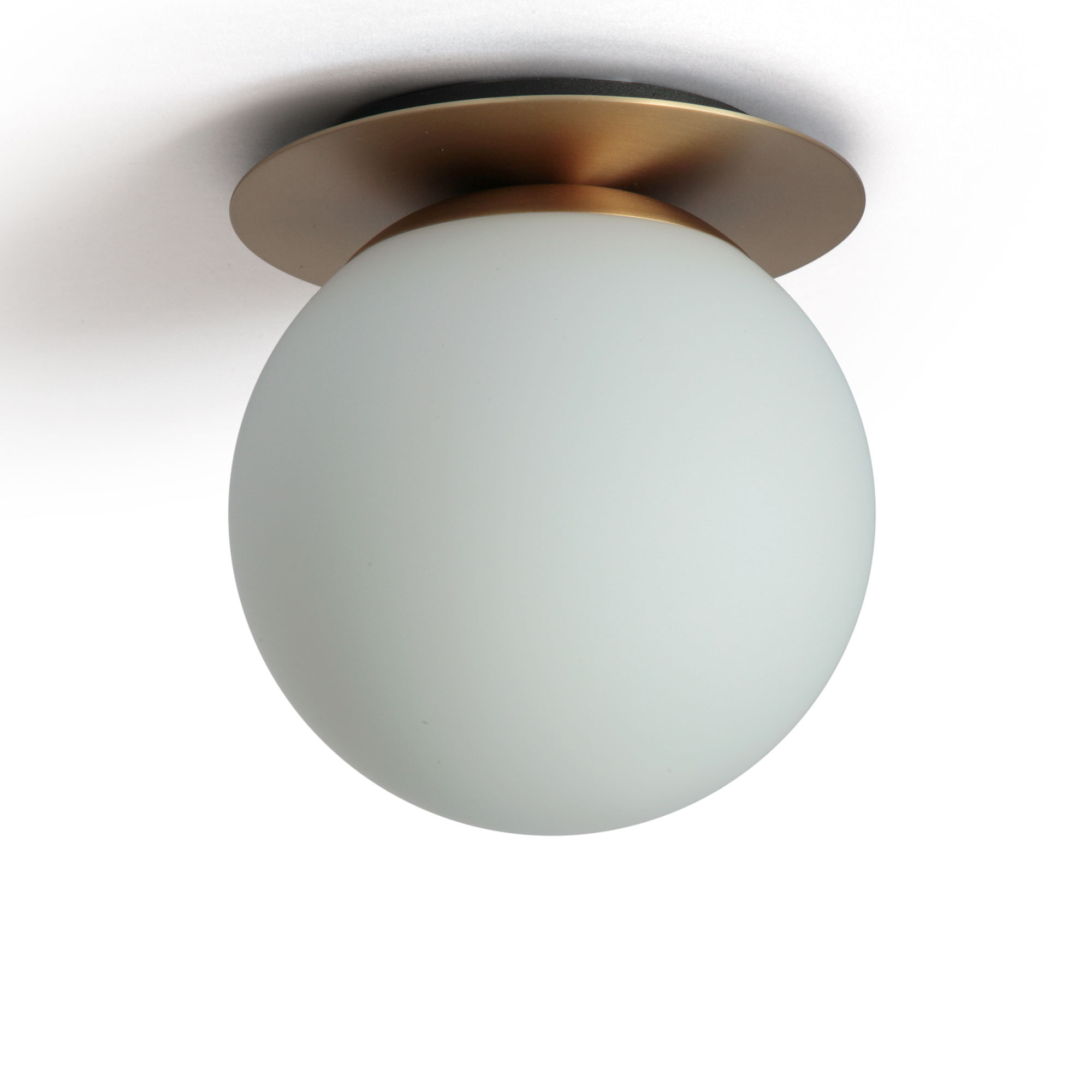 Glaskugel-Deckenleuchte PULSAR mit extraflacher Design-Halterung, Ø 15 - 25 cm