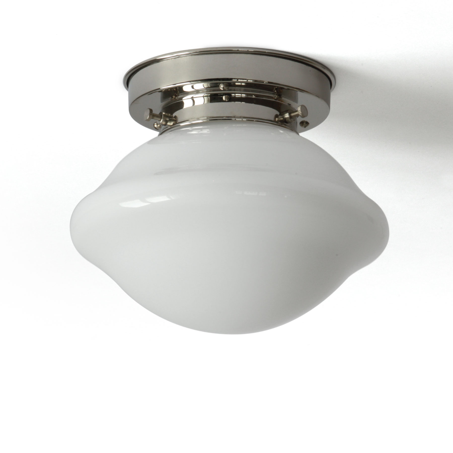 Kleine Deckenleuchte mit Opalglas-Schirm „Knopf“, Ø 20 cm