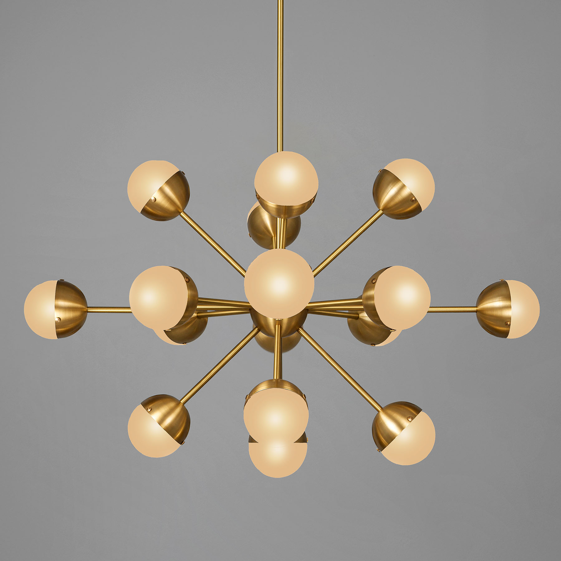 „Sputnik“-artiger Hängeleuchter MOLECULE SPARK OVAL, 17-armig