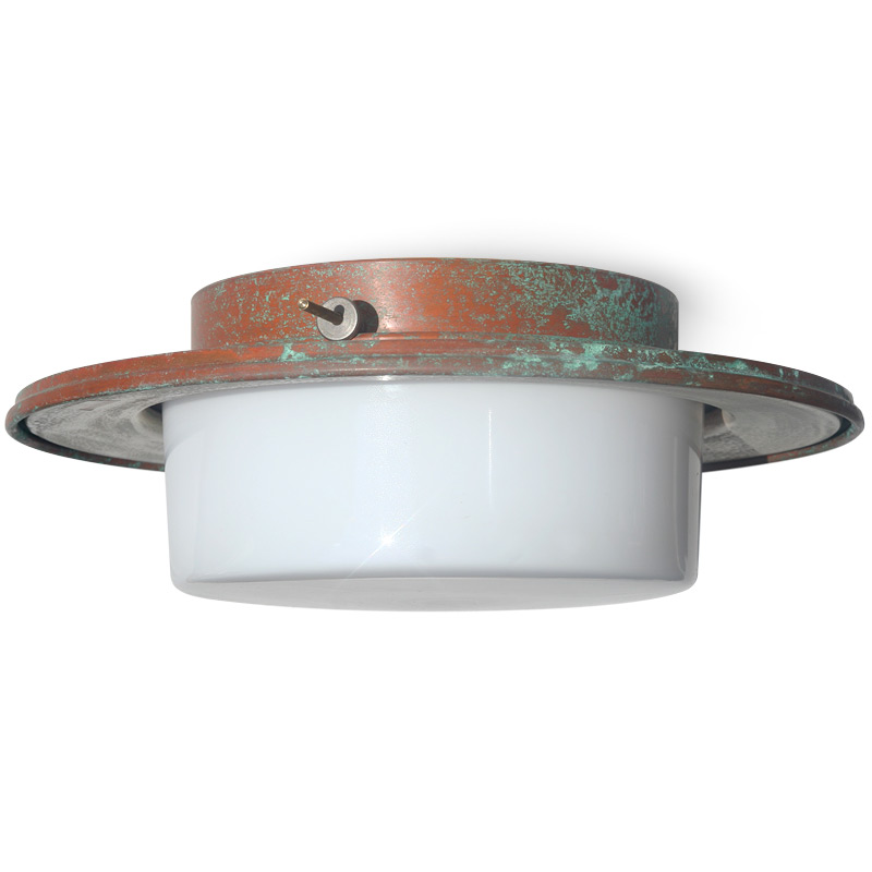CAPAEONGA Rustic Ceiling Fixture, Copper Patina, Ø 33 cm