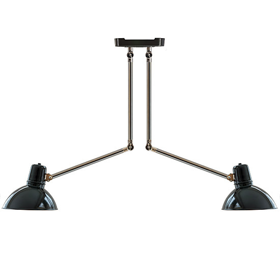 FRANKFURT II Rohrpendel-Gelenkleuchte im Bauhaus-Stil