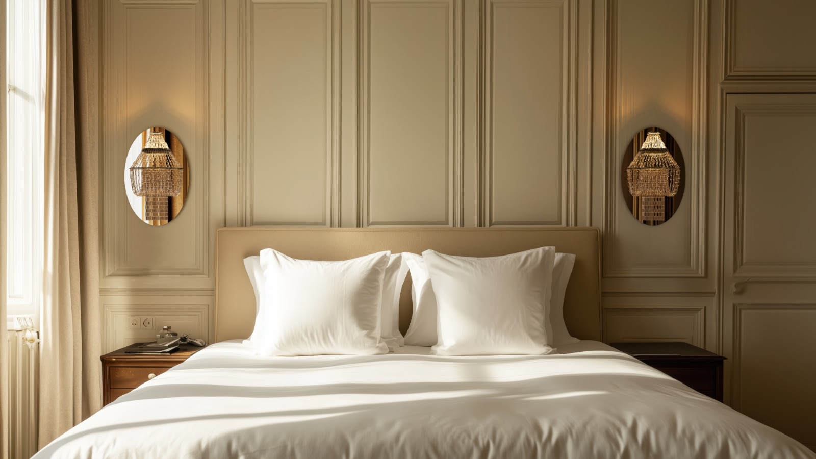 Wandleuchte mit Spiegel und Kettenbehang LAMPE C WALL, Bild 7