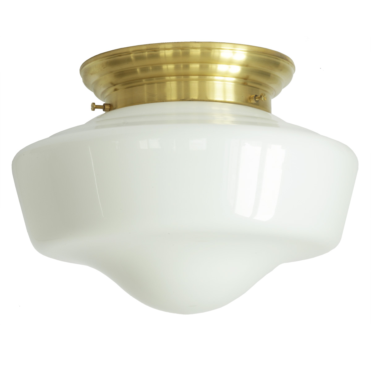 Elegante Deckenleuchte mit gewölbtem Opalglas Ø 34 cm