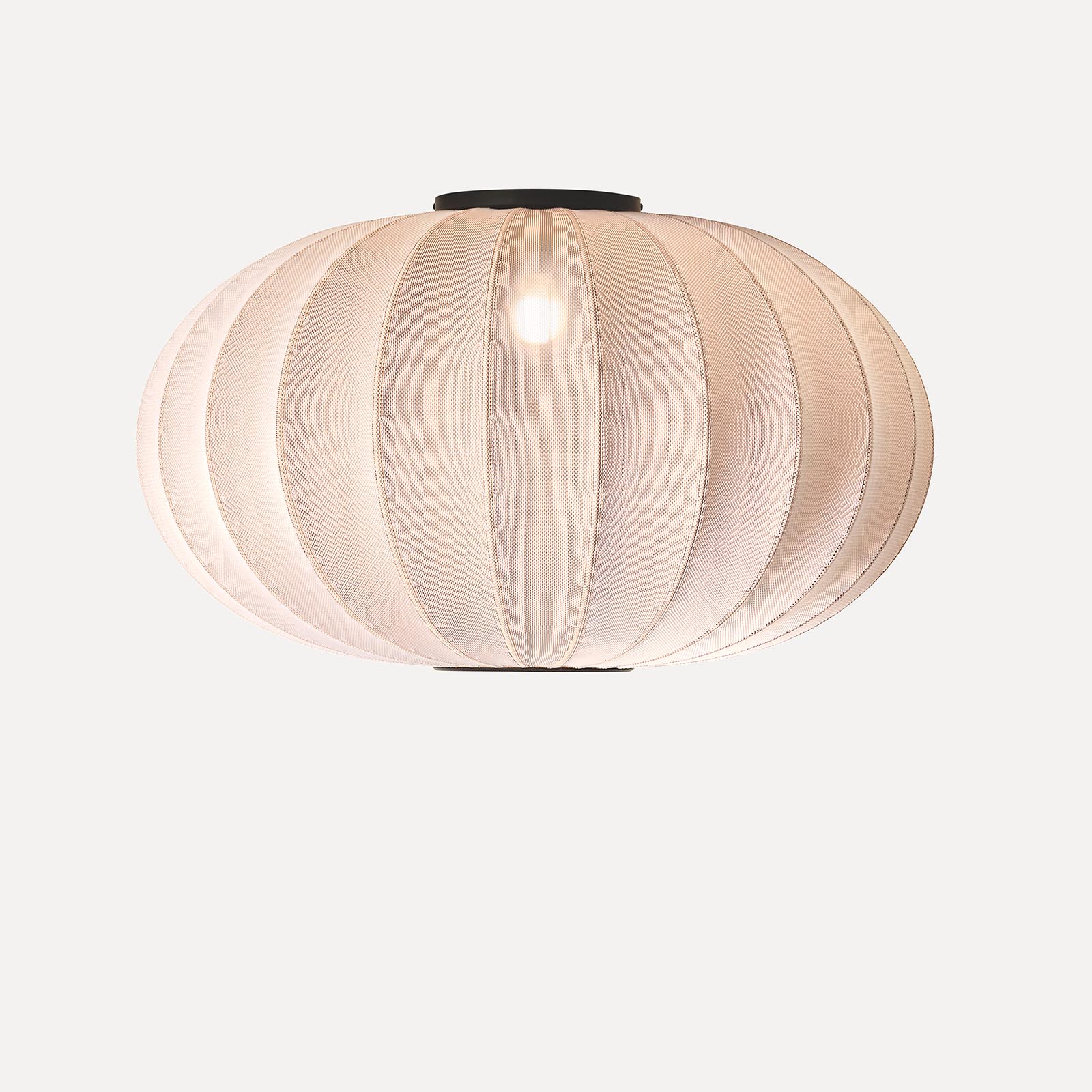 Lampion-Wandleuchte KNIT-WIT aus Stoff, drei Größen, viele Farben