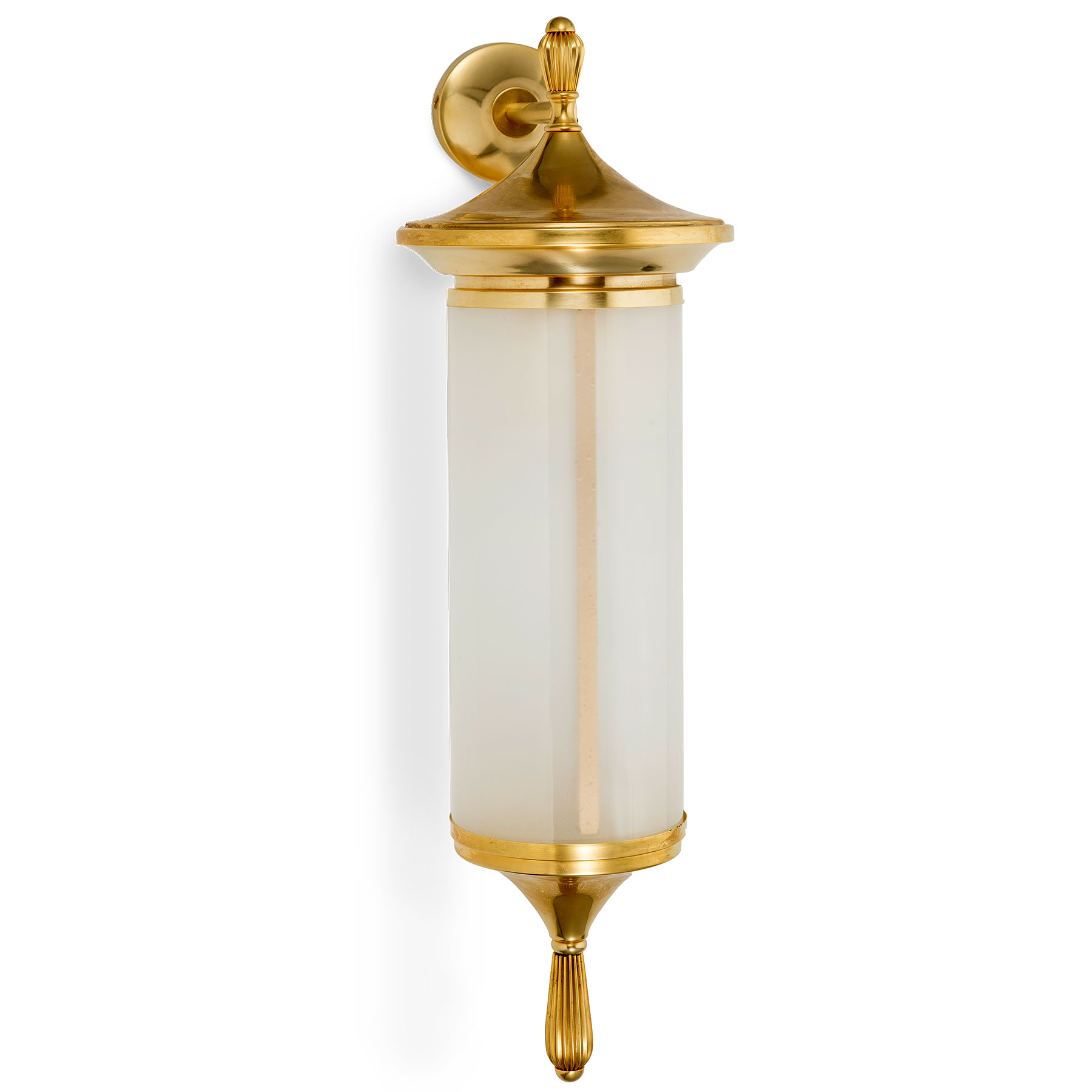 Florentinian brass wall light with short arm A207