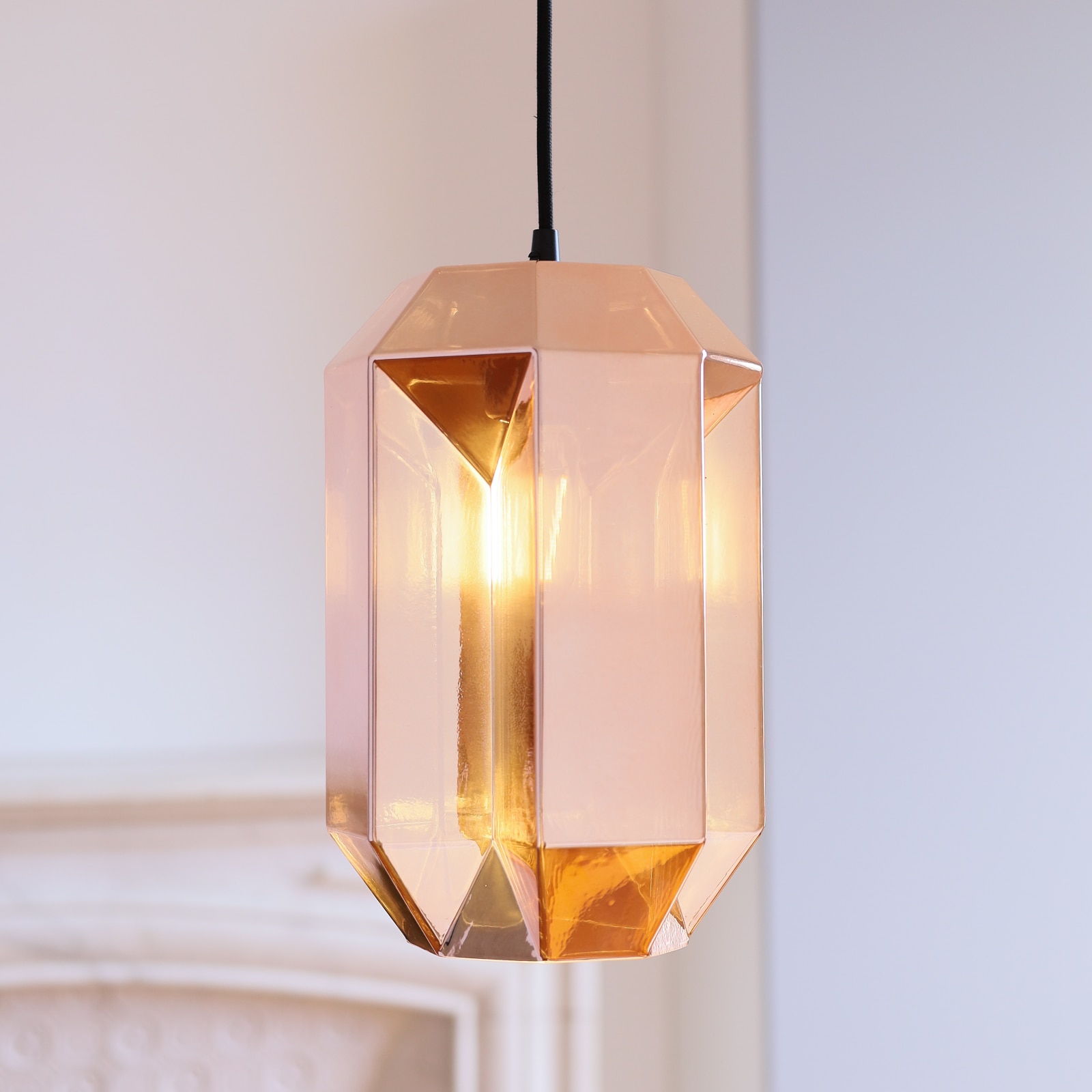 Geometrische Glas-Hängeleuchte PHAROS aus Frankreich