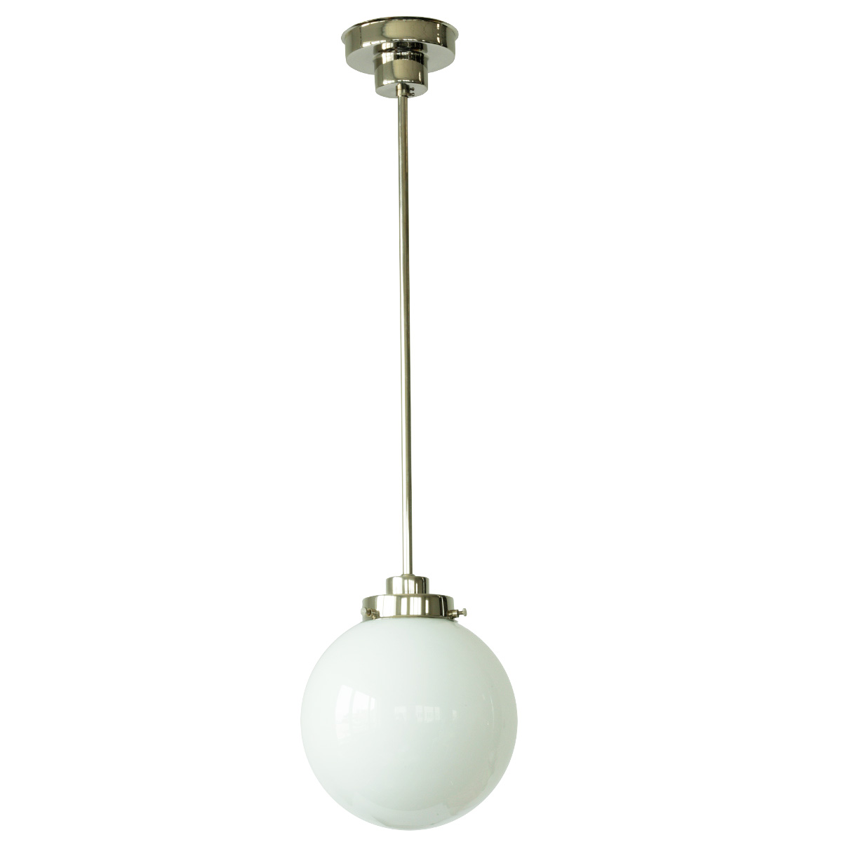 1920er-Jahre-Leuchte mit Opalglas-Kugel, Ø 10 bis 30 cm