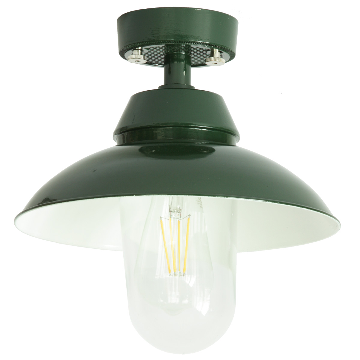 MAINZ ZYLINDER Ceiling lamp with screw glass and shade Ø 26 cm
