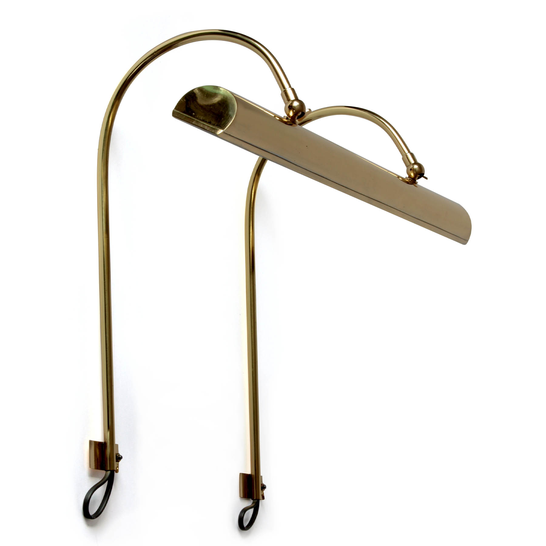 French Picture Light for Paintings, Brass, 30–60 cm: Bei Modell 4 mit 60 cm Breite werden zwei Bügel eingesetzt, hier in 15 Messing poliert