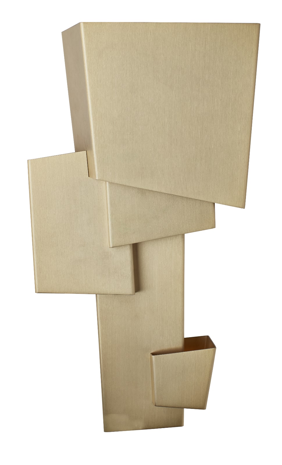 Skulptur-Wandleuchte MAP 1 aus Messing für indirektes Licht, Bild 4