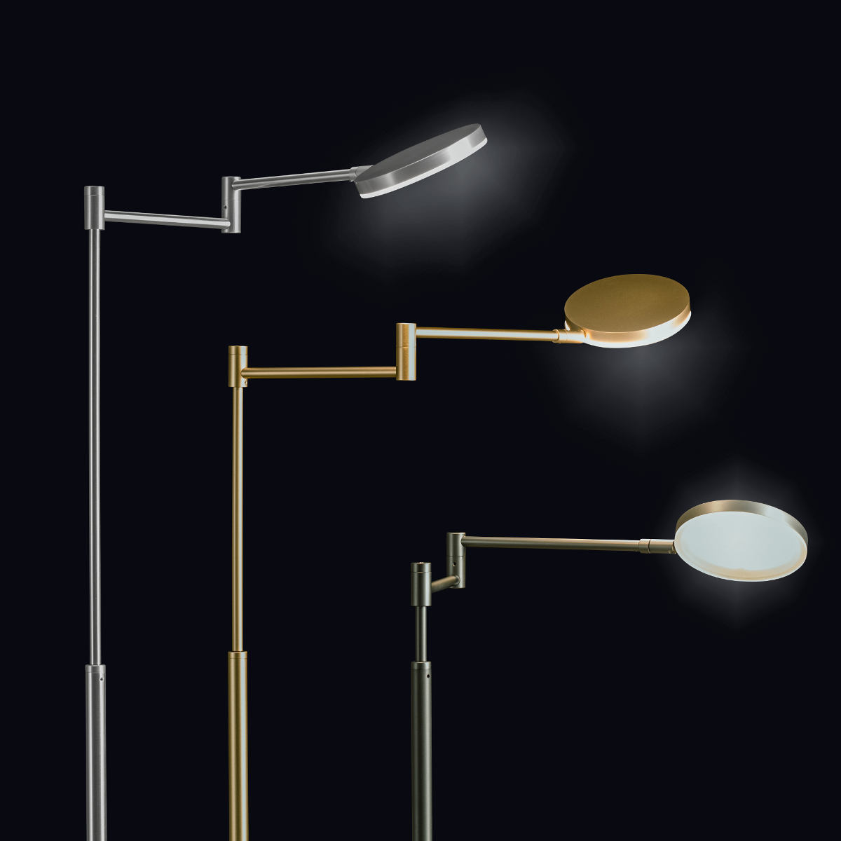 Exklusive Leseleuchte PLANO-B mit High-End-LED und Touch-Dimmer