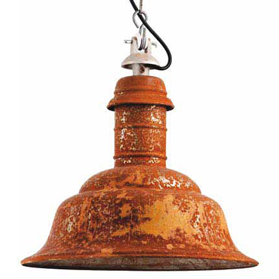 Uriger Look: Bolich Fabriklampe mit echter Rost-Patina