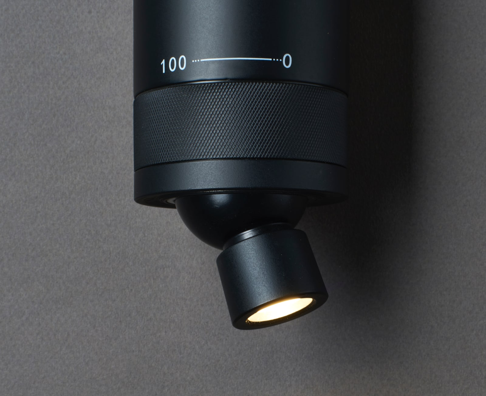 VISION 20/20 OMNI Reading Spot with Up-Light: Der schwenkbare Spot mit Dreh-Regler zum Dimmen.