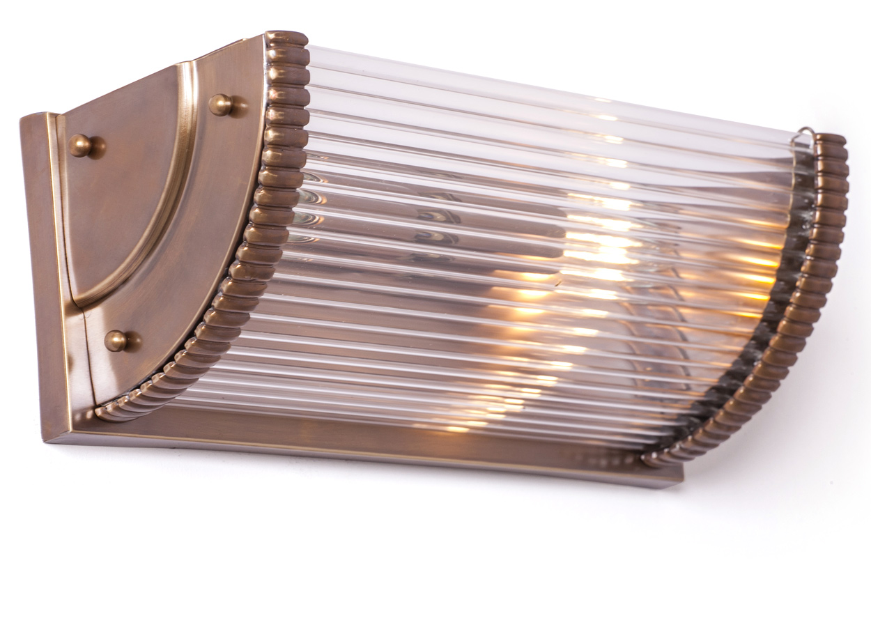 Handgefertigter Wandfluter im Art Déco-Design