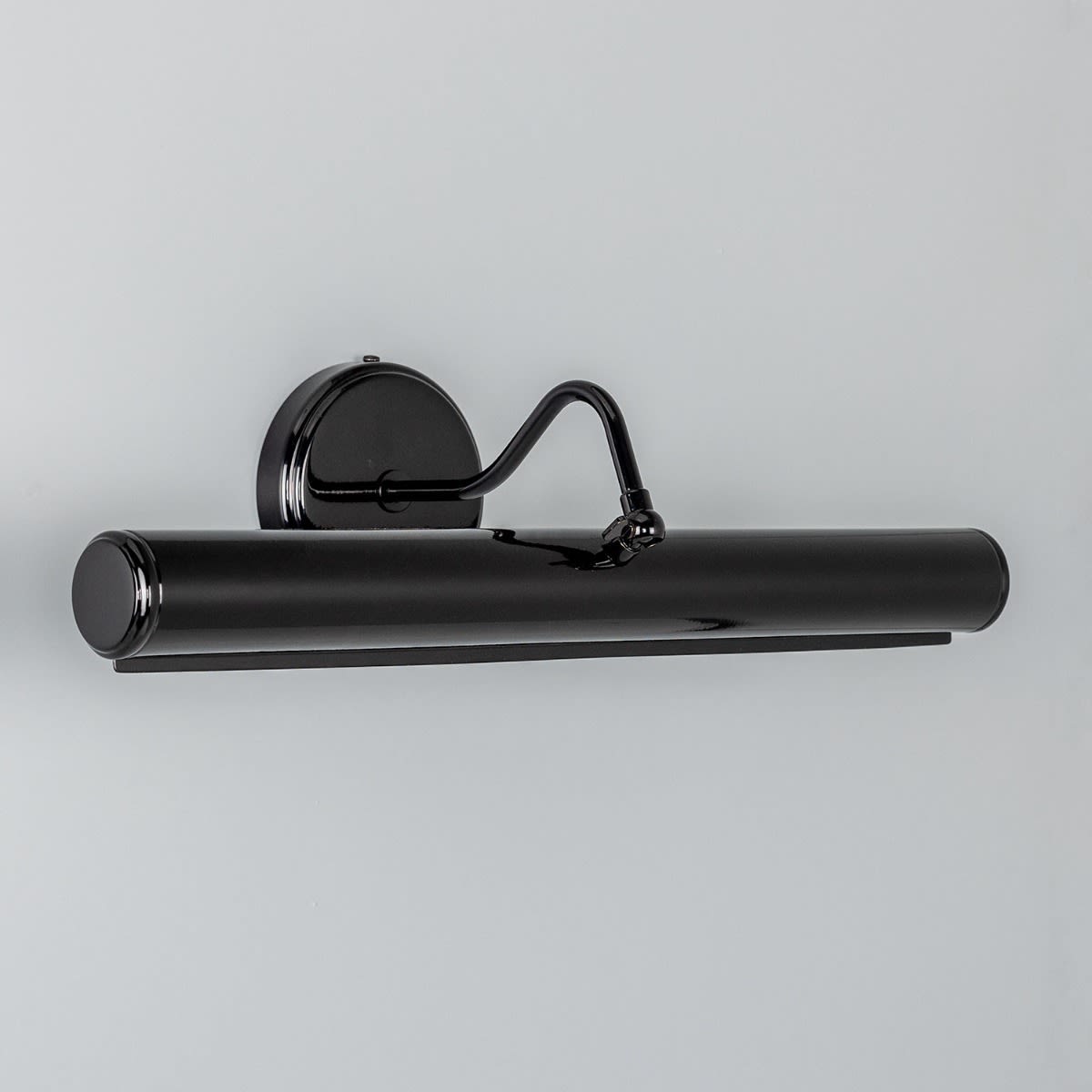 Classic Picture Wall Light Made of Brass, 50 cm: pulverbeschichtet schwarz glanz