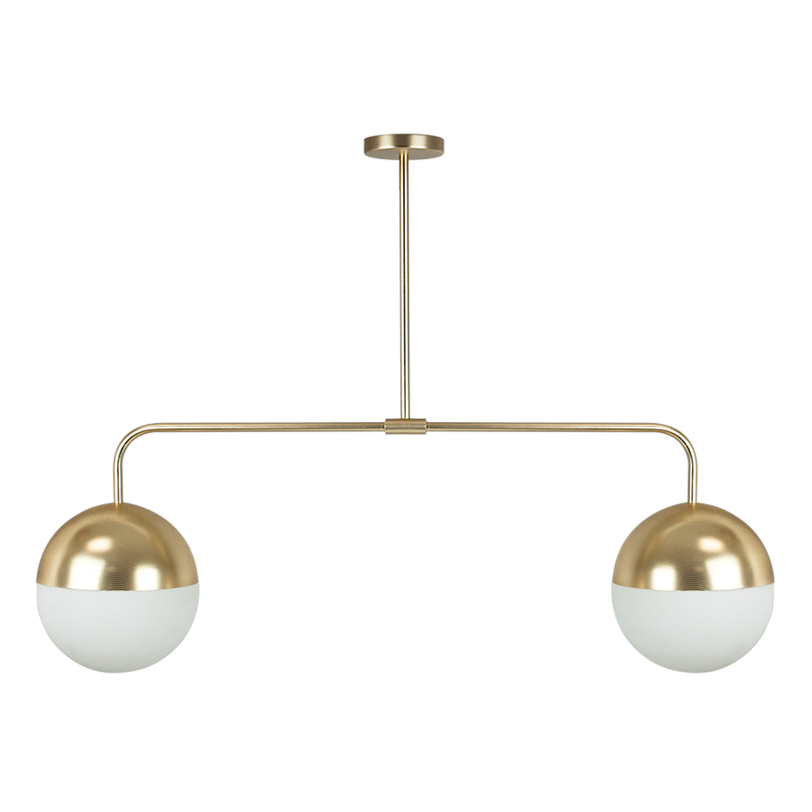 SAPHIR Double Pendant Light With Framed Opal Glass