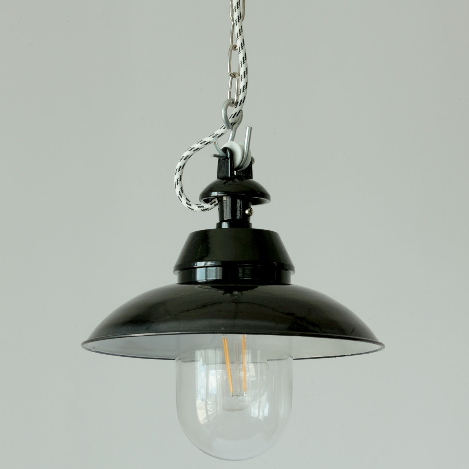 Unique Pieces with Antique Enamel Shades: Mainz Pendant Lamp 260 mm, Fig. 2