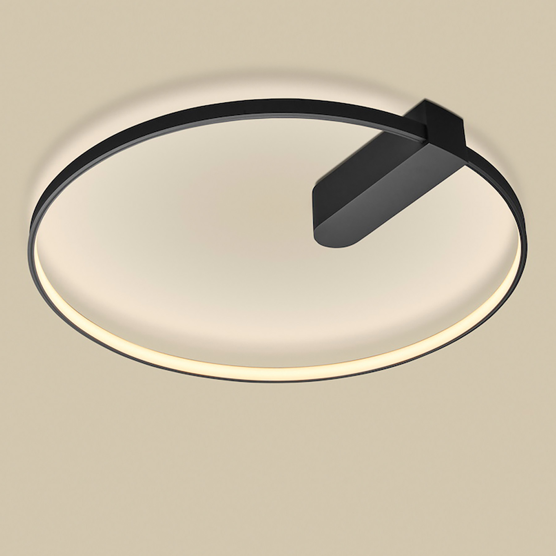 Lichtstarke LED-Ring Decken- oder Wandleuchte CIRCULAR mit Ø 50 cm