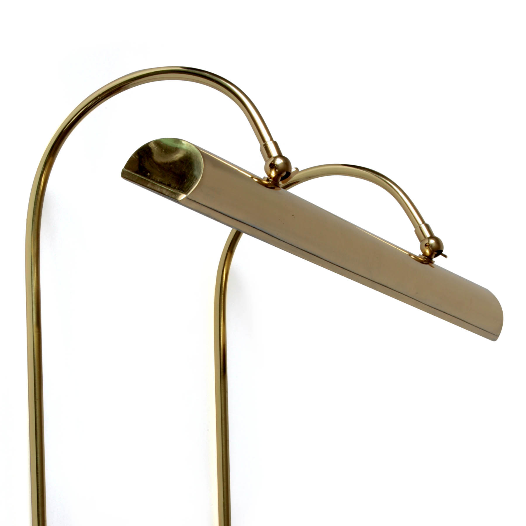 French Picture Light for Paintings, Brass, 30–60 cm: Bei Modell 4 mit 60 cm Breite werden zwei Bügel eingesetzt, hier in 15 Messing poliert