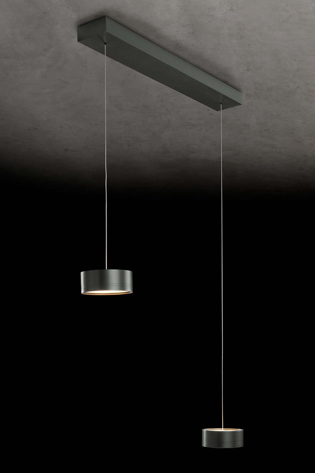 Purist 2-/3-Light Up-Down Pendant Light FAVOR: Platin