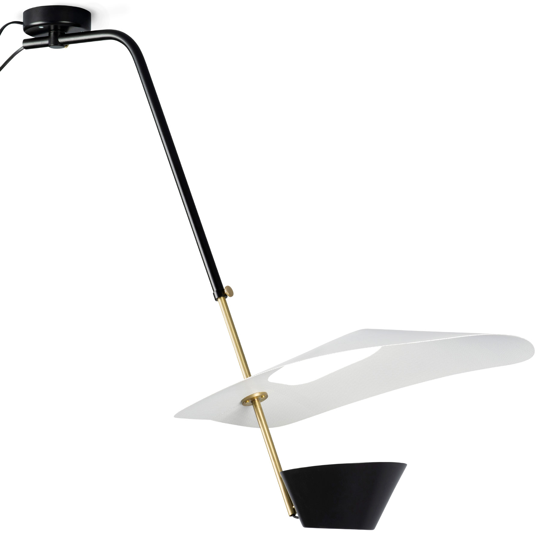 Mid Century modern Icon: glare-free, adjustable ceiling fixture G25