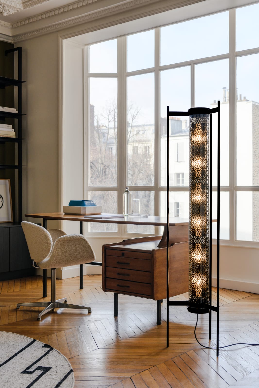 MONCEAU FLOOR Röhren-Stehlampe mit dekorativem Lochraster, Bild 5