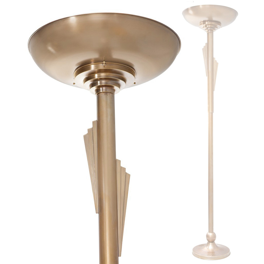 Elegante Art déco-Deckenfluter-Stehlampe NEW YORK