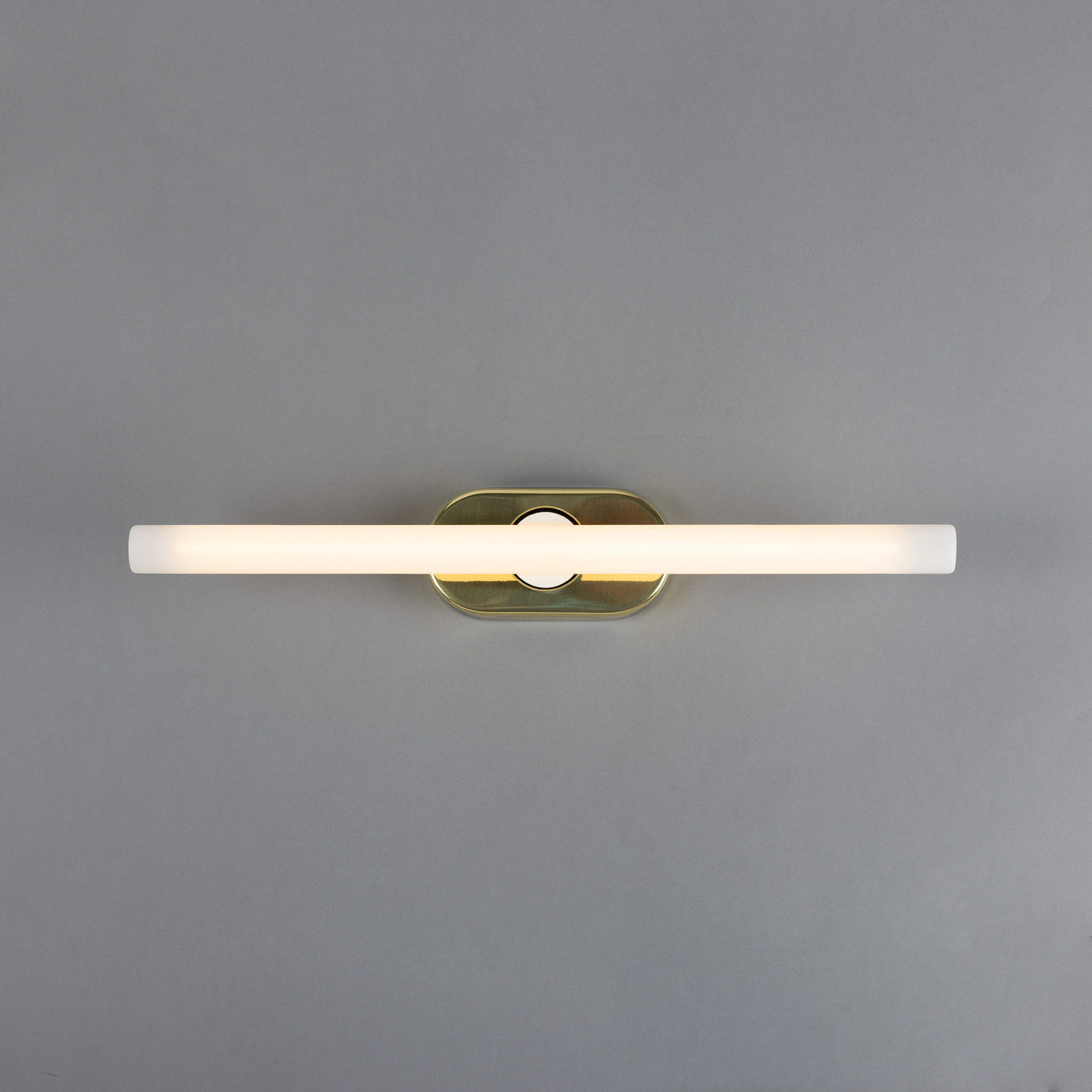 Brass Wall Light for Mirrors with LED Tube Bulb 30/50 cm: Messing poliert, Modell 2