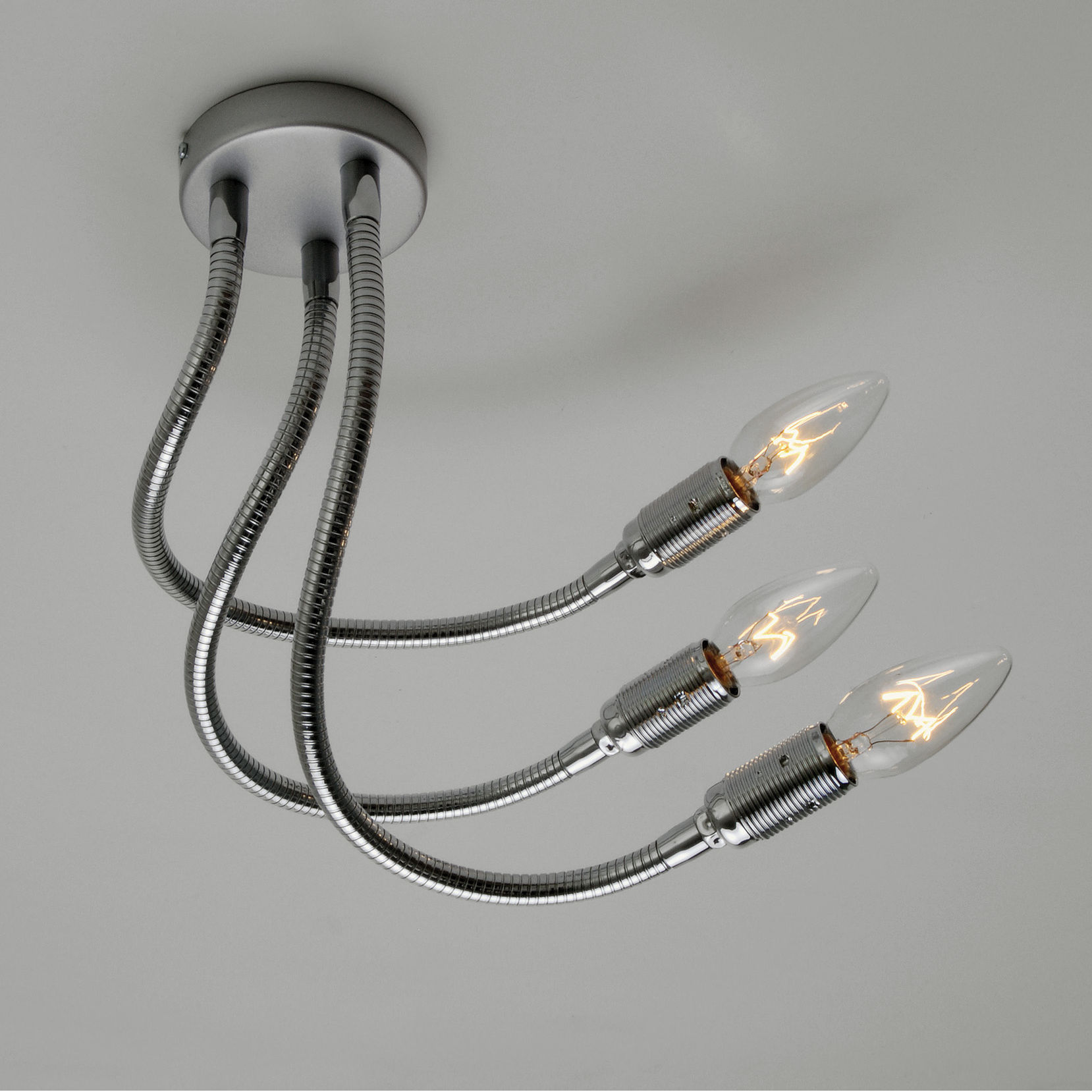 Flexible 3-Arm Ceiling Light DREIARM CHROM