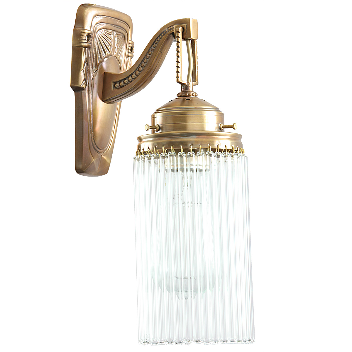 Stile Liberty-Wandleuchte mit Kristallglas TRENTINO I