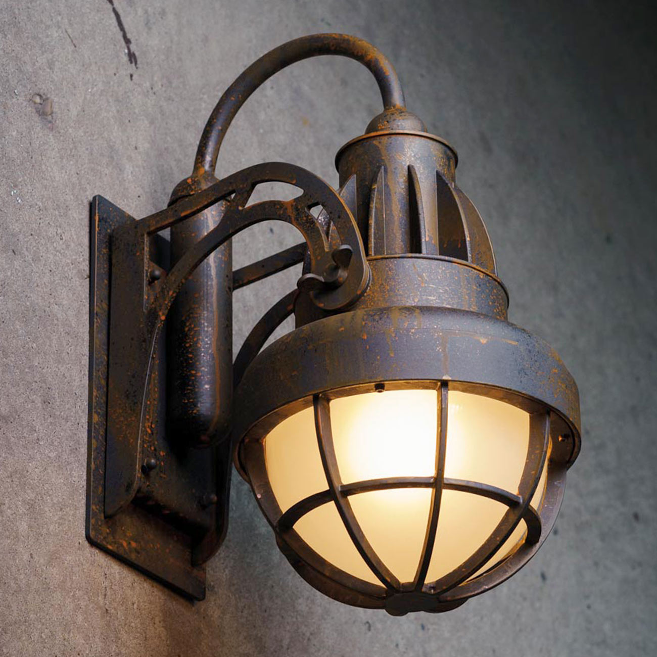 Wandlaterne im früh-industriellen Steampunk-Look WL3727