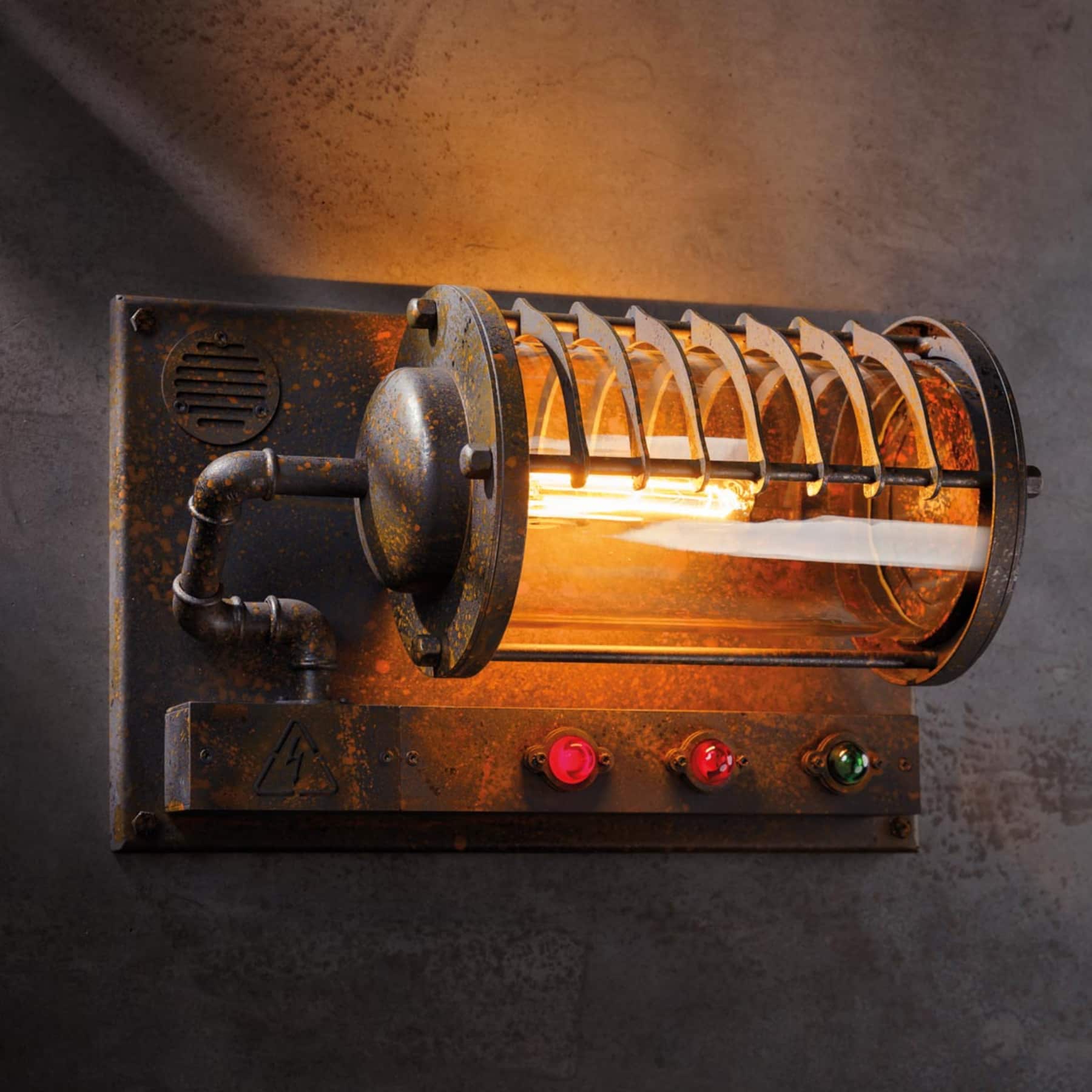 Extravagante Wandleuchte in fantastischer Steampunk-Optik WL3728