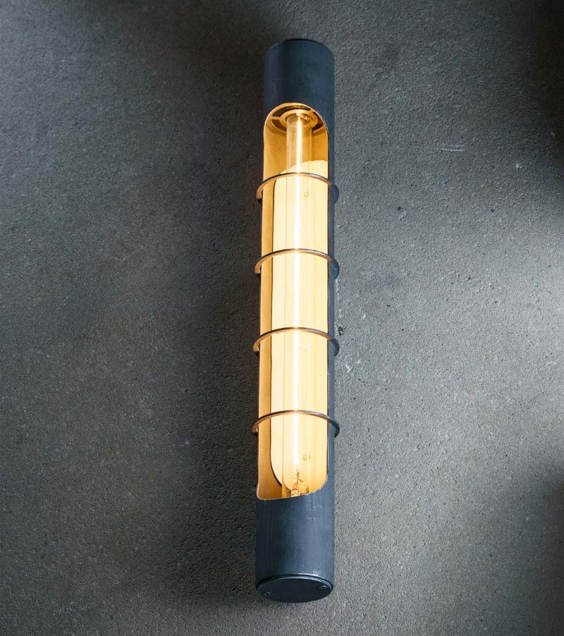 Offene Röhren-Wandleuchte im Industrial-Style WL3772