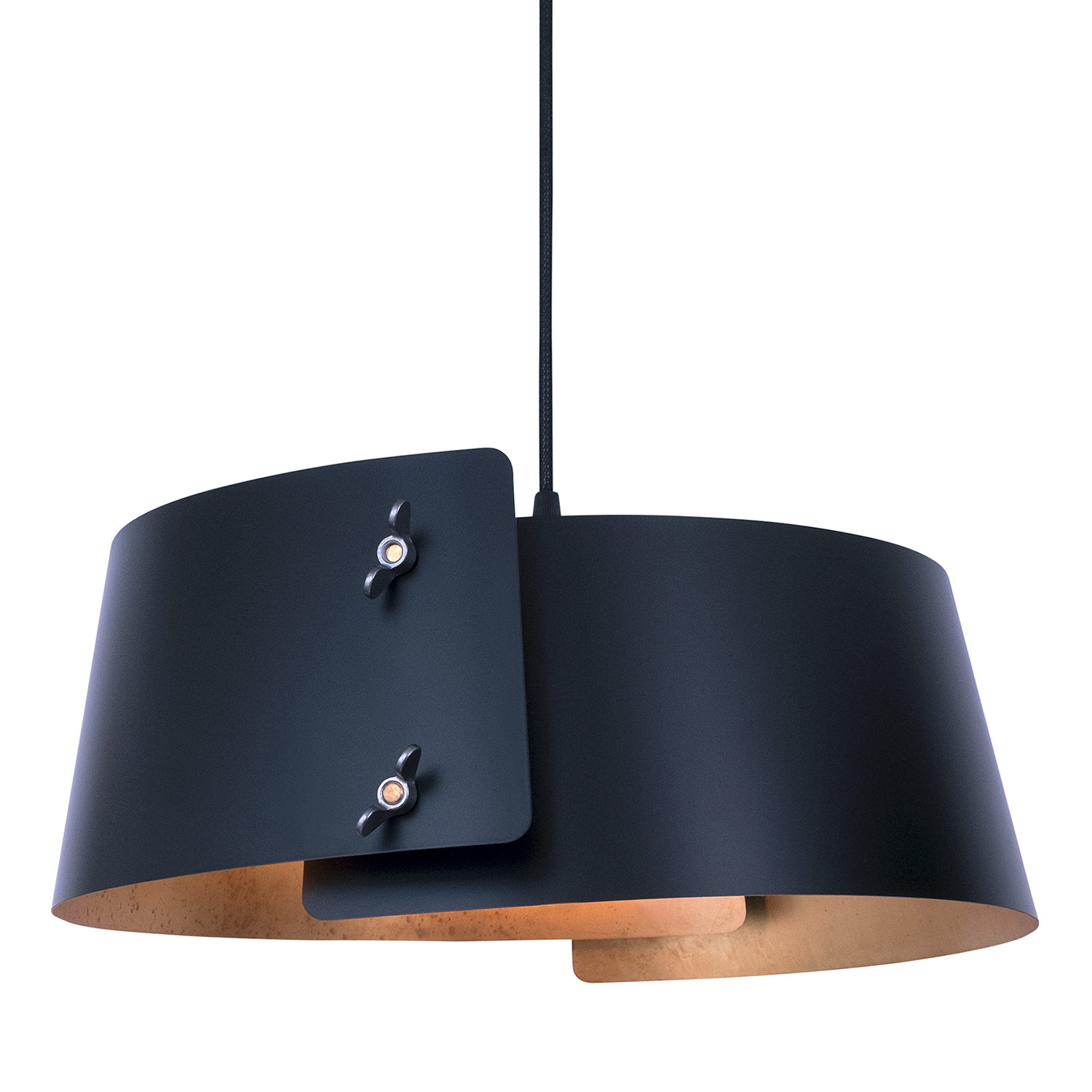 Handcrafted design pendant lamp with brass sheets GAP