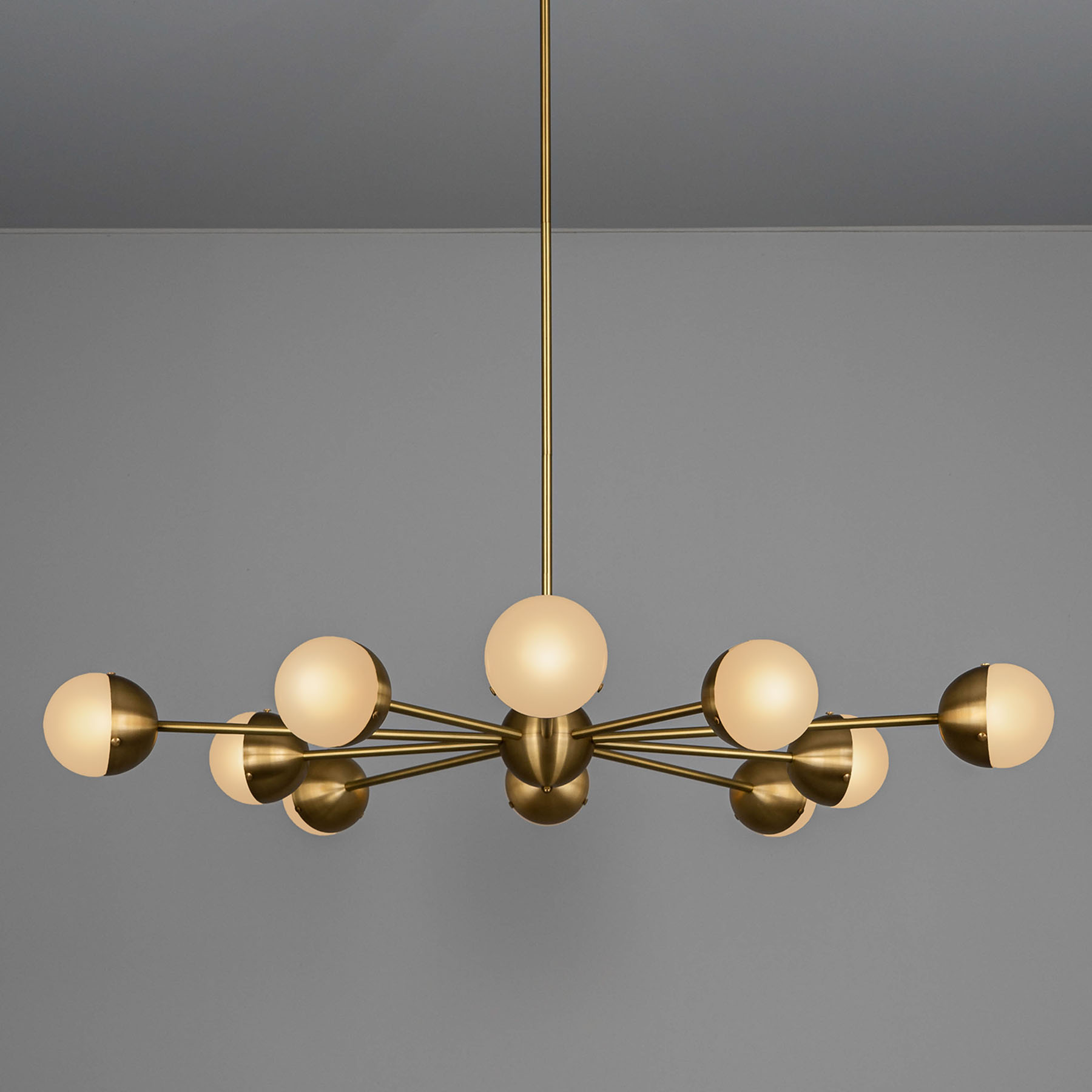 Großer Stern-Hängeleuchter MOLECULE SPARK, 10-armig